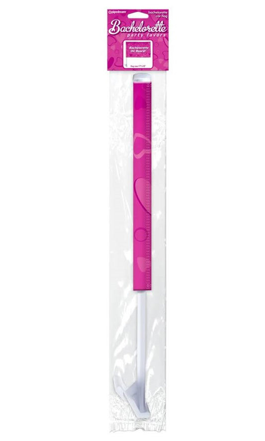 Pipedream Bachelorette Party Car Flag Pink