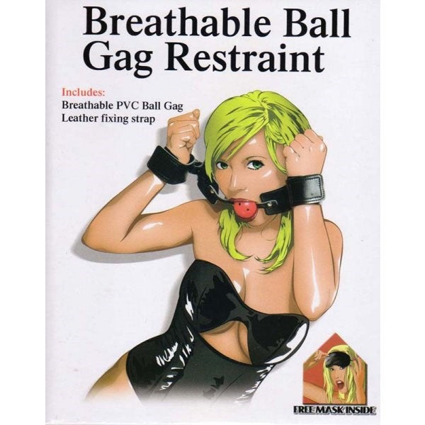 RoomFun Breathable Bondage Ball Gag Restraint - Bondage Gags and Bits