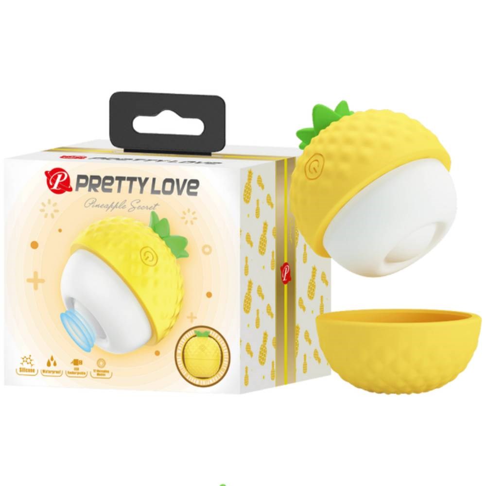 Pretty Love Rechargeable Pineapple Secret Clitoral Vibrator - Clit Ticklers and Pulsators