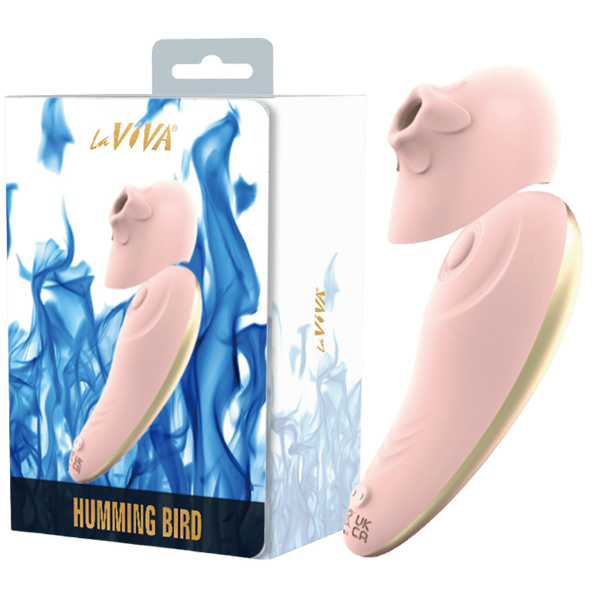La Viva Hummingbird Tapping and Vibrating Clitoral Massager Pink - Clit Ticklers and Pulsators