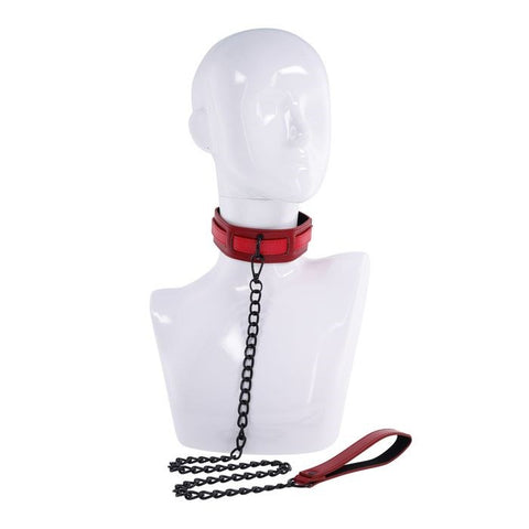 Sex and Mischief Ex's and Oh's Collar and Leash - Collars and Leads