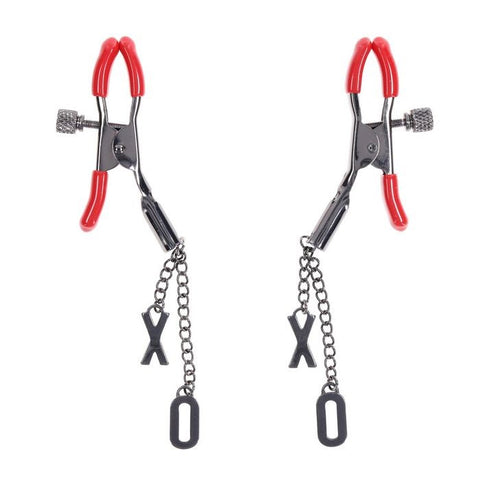 Sex and Mischief Ex's and Oh's Nipple Clamps - Nipple and Clit Clamps
