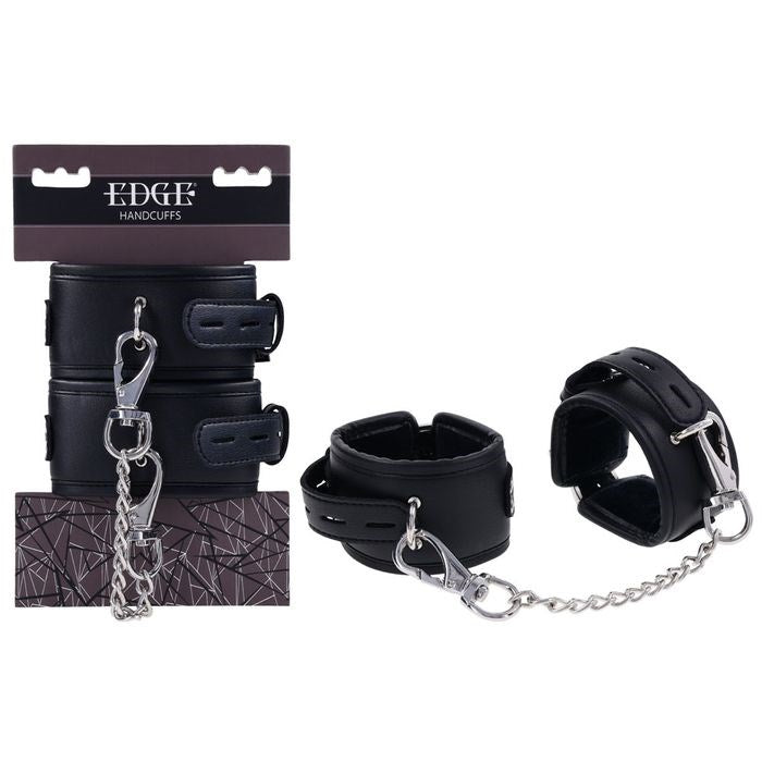 EDGE BDSM Play Handcuffs Restraints by Sportsheets - Masks And Blindfolds