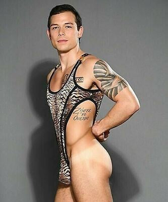 Plush Tiger Men's Singlet by Andrew Christian - Mens Briefs And Boxers