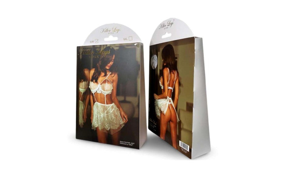 Killer Legs Sheer Dainty Women's Lingerie Set by Yelete - Teddies and Bodysuits