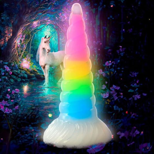 XR Brands Creature Cocks Uni-Glow Unicorn Fantasy Dildo