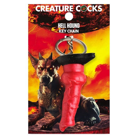 Creature Cocks Hell-Hound Keychain Novelty Fantasy Dildo - Party Gifts and Novelties