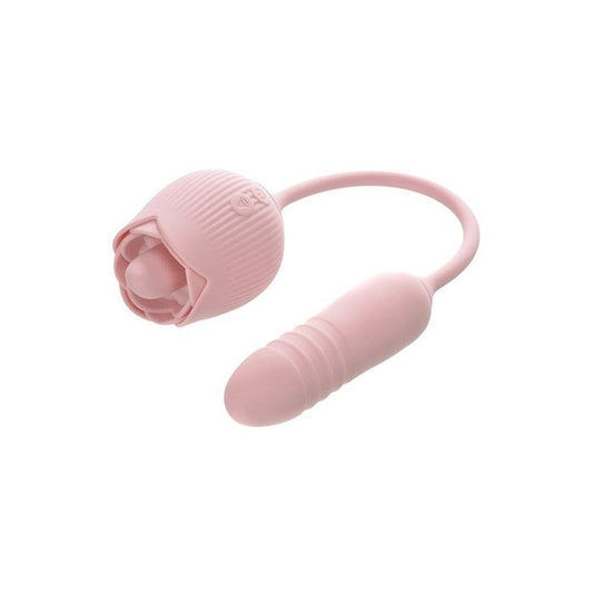 Adam & Eve THRUST & TICKLE Rose Clitoral Vibrator Pink