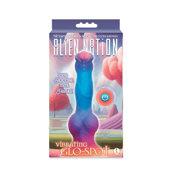 Icon Brands Alien Nation Glo Spot Vibrating Fantasy Dong - Vibrating Dildos