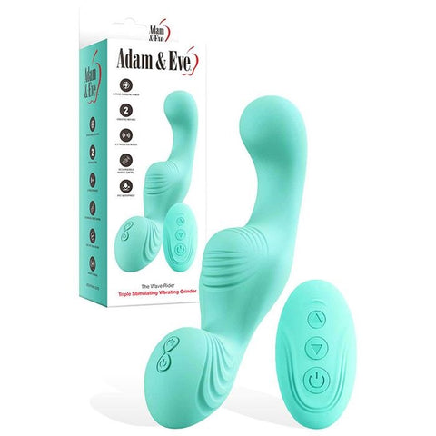 THE WAVE RIDER Triple Stimulating Grinder Pad - Remote Control Vibrators