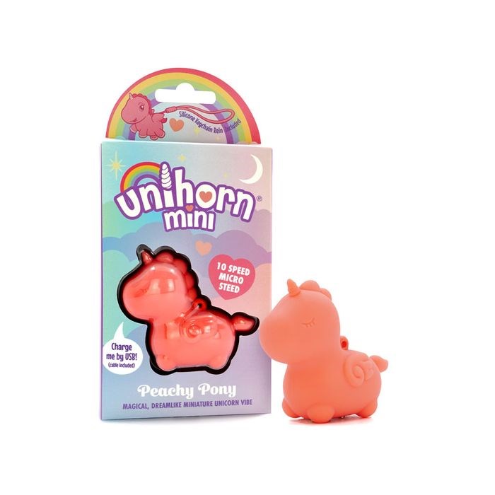 Unihorn Mini Peachy Pony Rechargeable Stimulator Peach - Personal Massagers