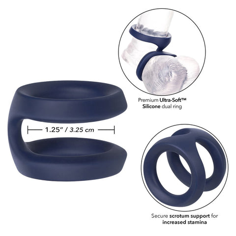 Viceroy Dual Stretchy Cock Ring by California Exotics - Stretchy Cock Rings