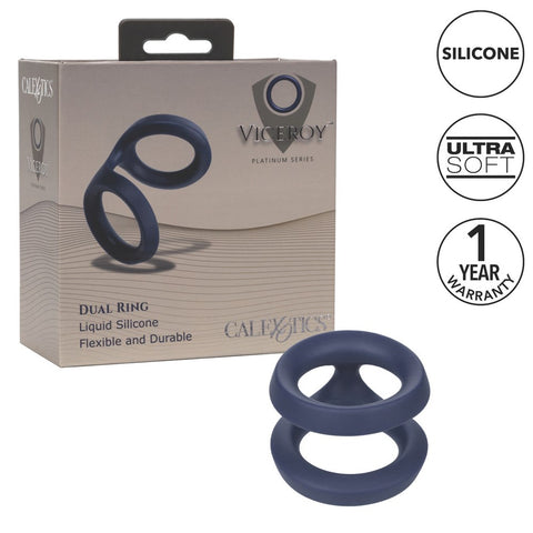 Viceroy Dual Stretchy Cock Ring by California Exotics - Stretchy Cock Rings