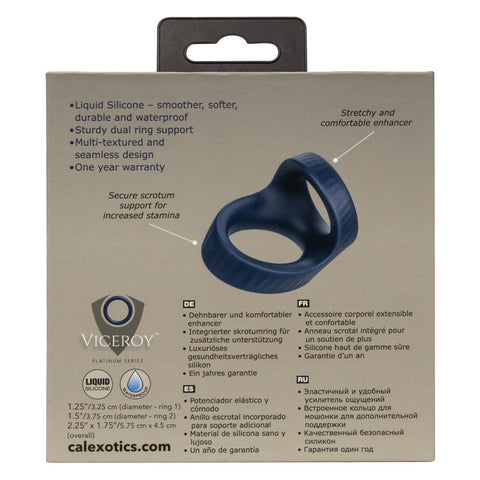 Viceroy Max Dual Men's Cock Ring by California Exotics - Stretchy Cock Rings