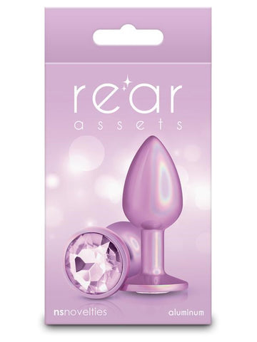 Rear Assets Iridescent Butt Plug Pink by NS Novelties - Butt Plugs