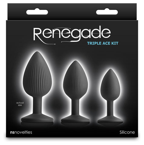 Renegade Triple Ace Butt Plug Kit by NS Novelties - Butt Plugs