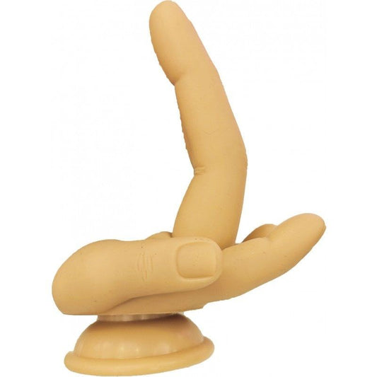 Hott Products Finger Fest Double Up Realistic Dildo Flesh