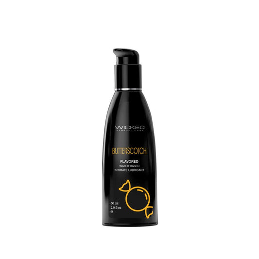 Wicked Butterscotch Flavoured Water Based Lubricant Bottle - Water Based Lubes