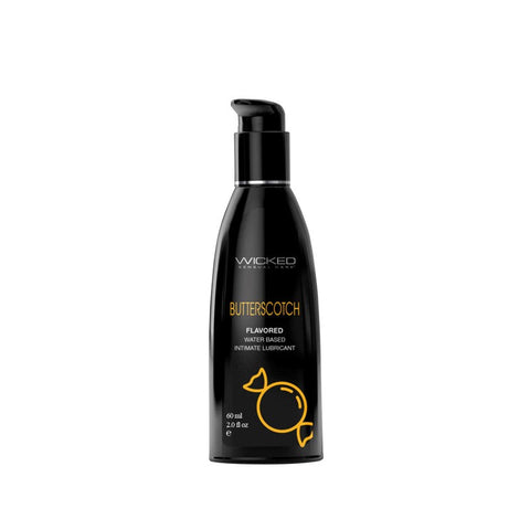 Wicked Butterscotch Flavoured Water Based Lubricant Bottle - Water Based Lubes