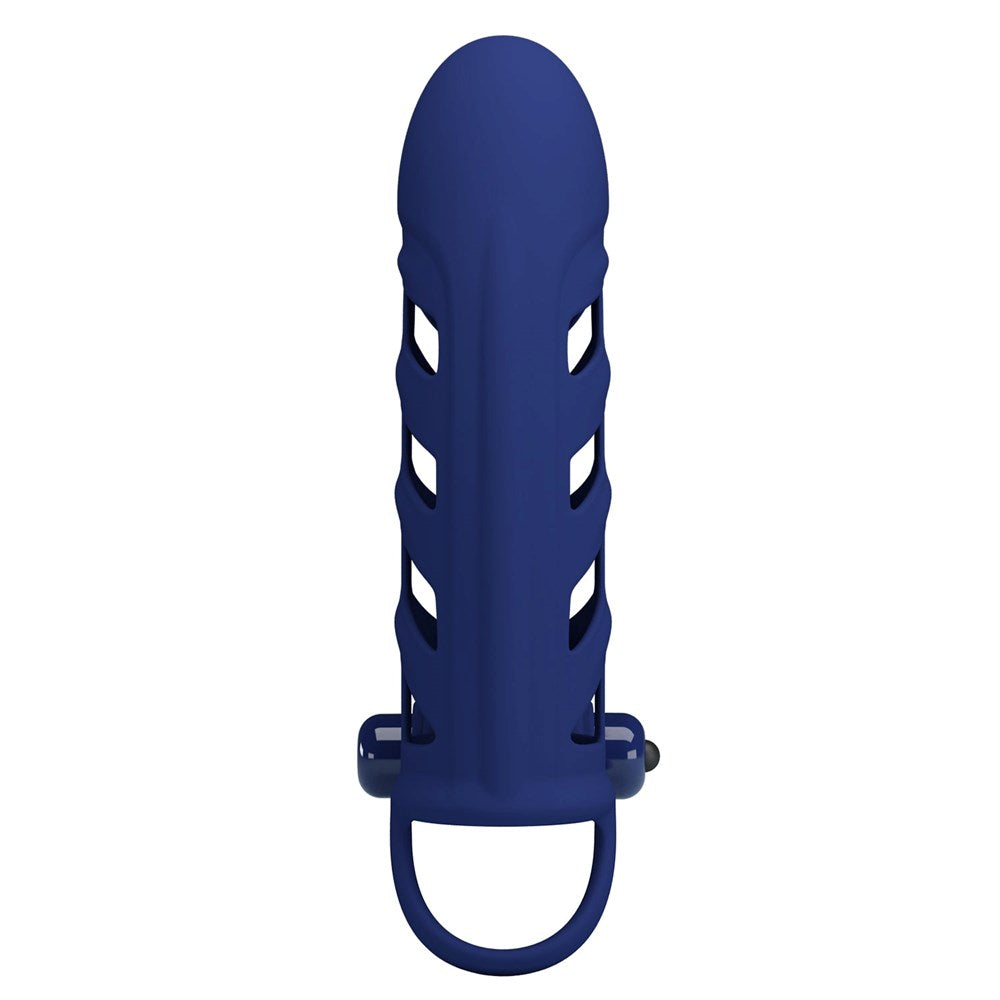 Pretty Love Altaf Powerful Vibrating Cock Ring Navy Blue - Vibrating Cock Rings