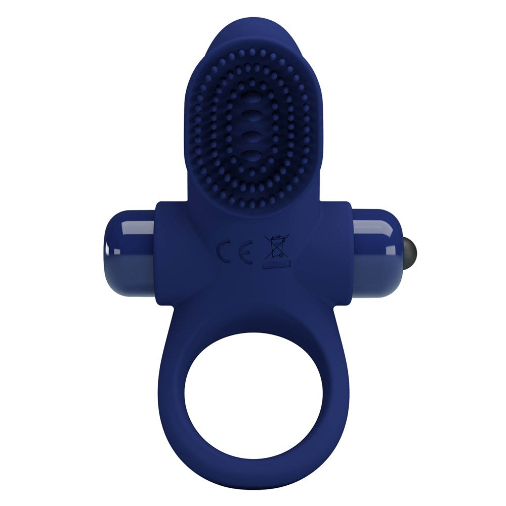 Pretty Love Palle Powerful Vibrating Penis Ring Navy Blue - Vibrating Cock Rings