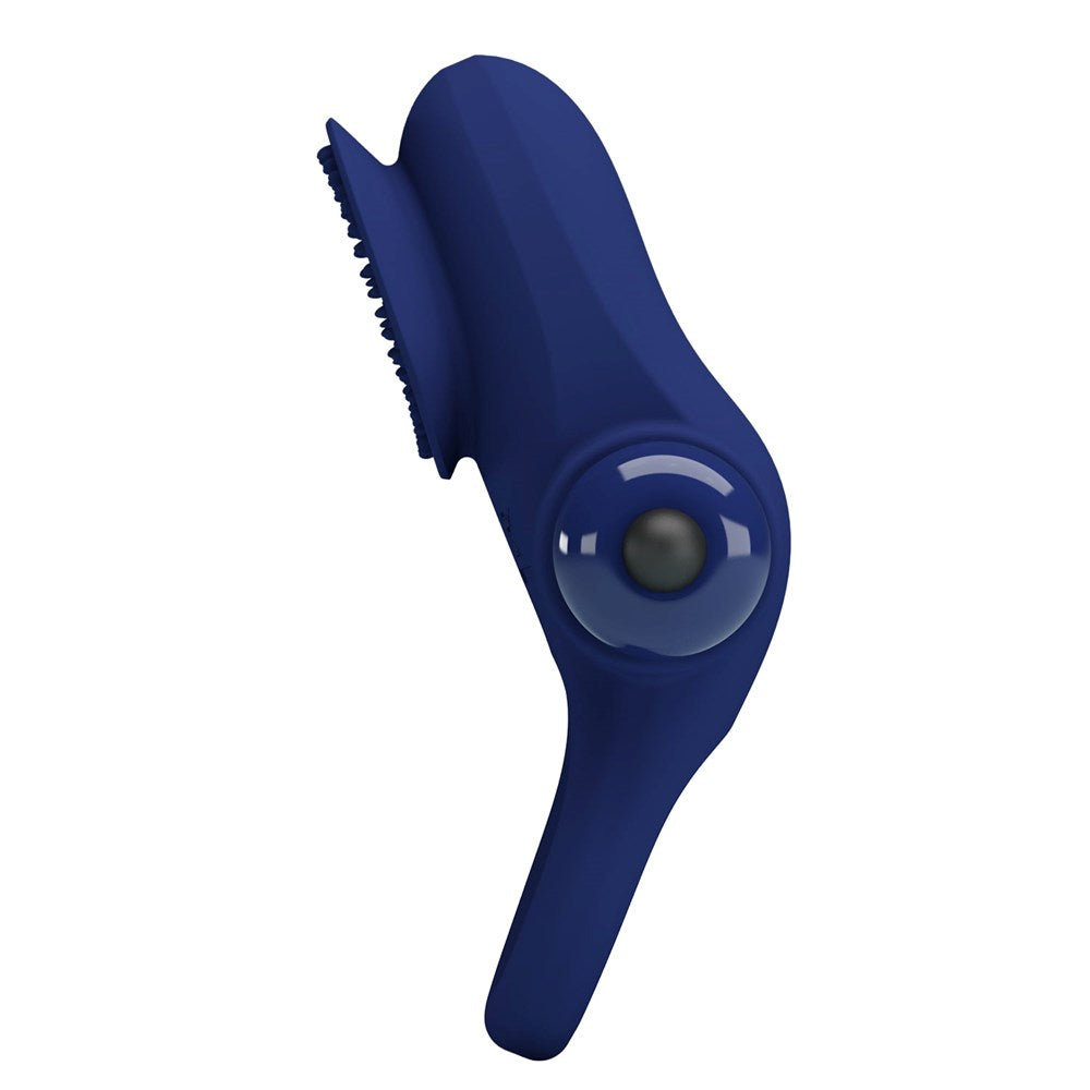 Pretty Love Palle Powerful Vibrating Penis Ring Navy Blue - Vibrating Cock Rings
