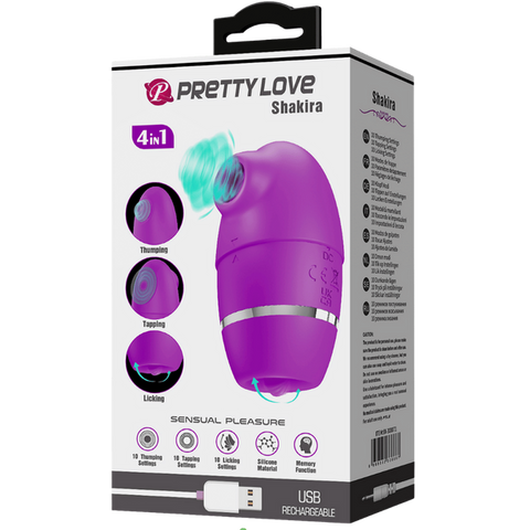 4in1 Thumping Shakira Clit Vibrator by Baile - Clit Ticklers and Pulsators