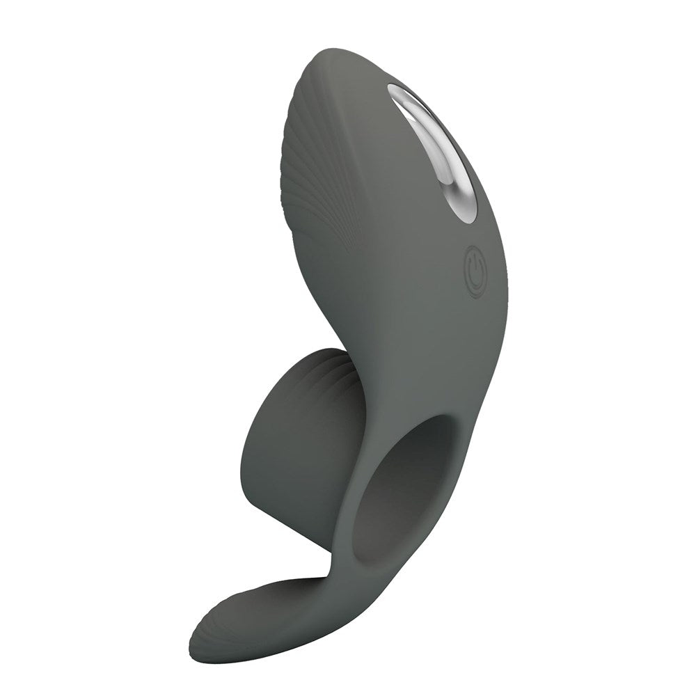 Pretty Love Cumulus Master Ring Erection Enhancer Grey - Vibrating Cock Rings