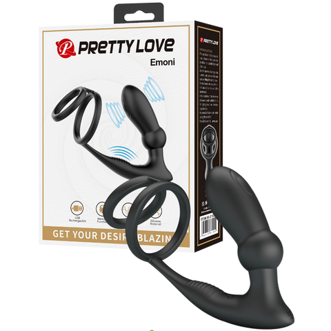 Rechargeable Emoni Vibrating Cock Ring by Baile - Vibrating Cock Rings