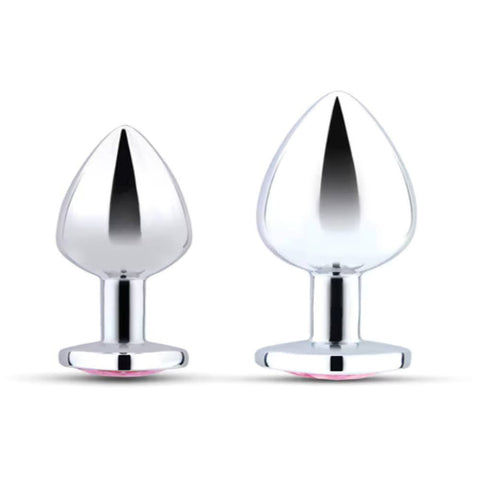 Jewel Metal Training Butt Plug Set by B-Vibe - Butt Plugs