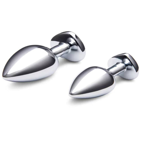 Jewel Metal Training Butt Plug Set by B-Vibe - Butt Plugs