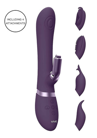 Vive Etsu Multi Functions Rabbit Vibrator by Shots Toys - Rabbit Vibrators