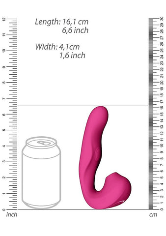 Vive Zaki Air and Pulse Wave G-Spot Vibrator by Shots Toys - G-Spot Vibrators