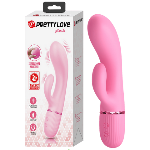 Super Soft Silicone Dual Motor Marski Rabbit Vibrator - Rabbit Vibrators