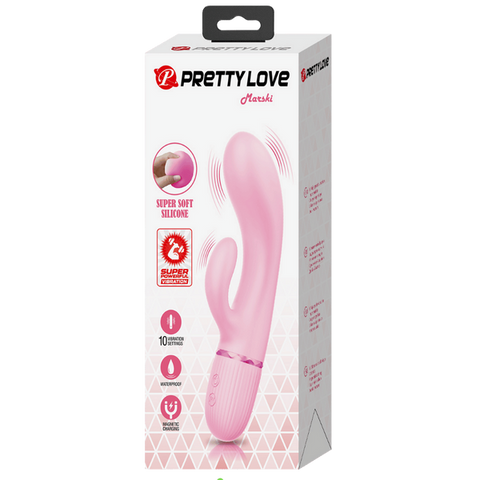 Super Soft Silicone Dual Motor Marski Rabbit Vibrator - Rabbit Vibrators