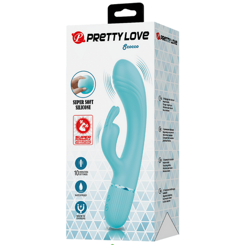 Super Soft Silicone Dual Motor Scocco Rabbit Vibrator - Rabbit Vibrators