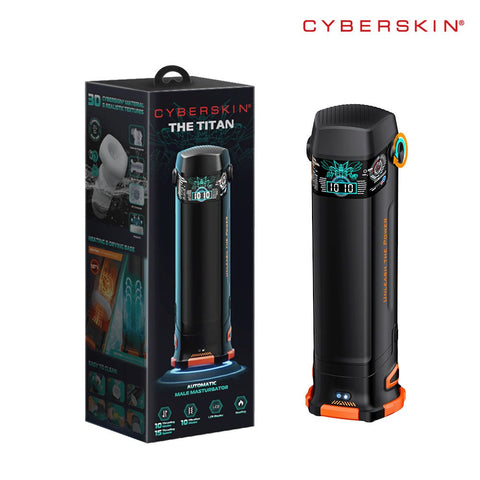 CyberSkin The Titan & Auto Masturbator with Heater - Masturbators and Strokers