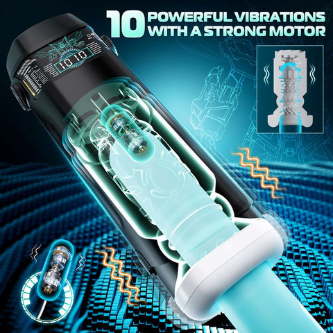 CyberSkin The Titan & Auto Masturbator with Heater - Masturbators and Strokers