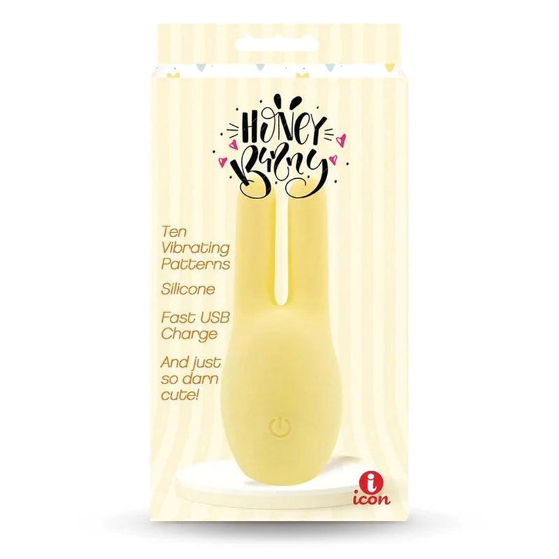 Icon Brands Buzzy Buddy Honey Bunny Clitoral Massager Yellow - Clit Ticklers and Pulsators