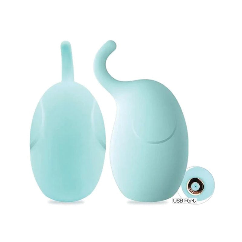Icon Brands Buzzy Buddy Hunk With A Trunk Clitoral Vibe Aqua - Clit Ticklers and Pulsators