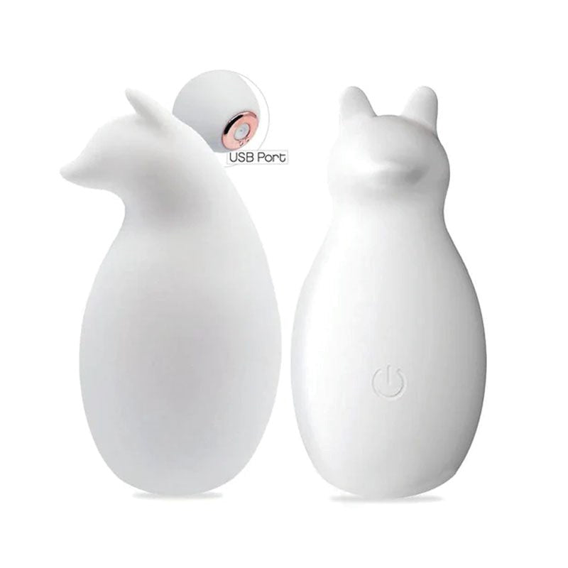 Icon Brands Buzzy Buddy Sexy Like A Fox Clitoral Vibe White - Clit Ticklers and Pulsators