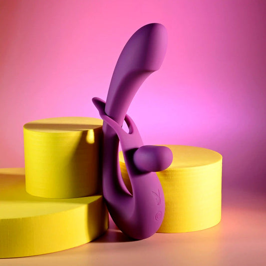 Playboy Pleasure CHA CHA SLIDE Rabbit Vibrator Purple