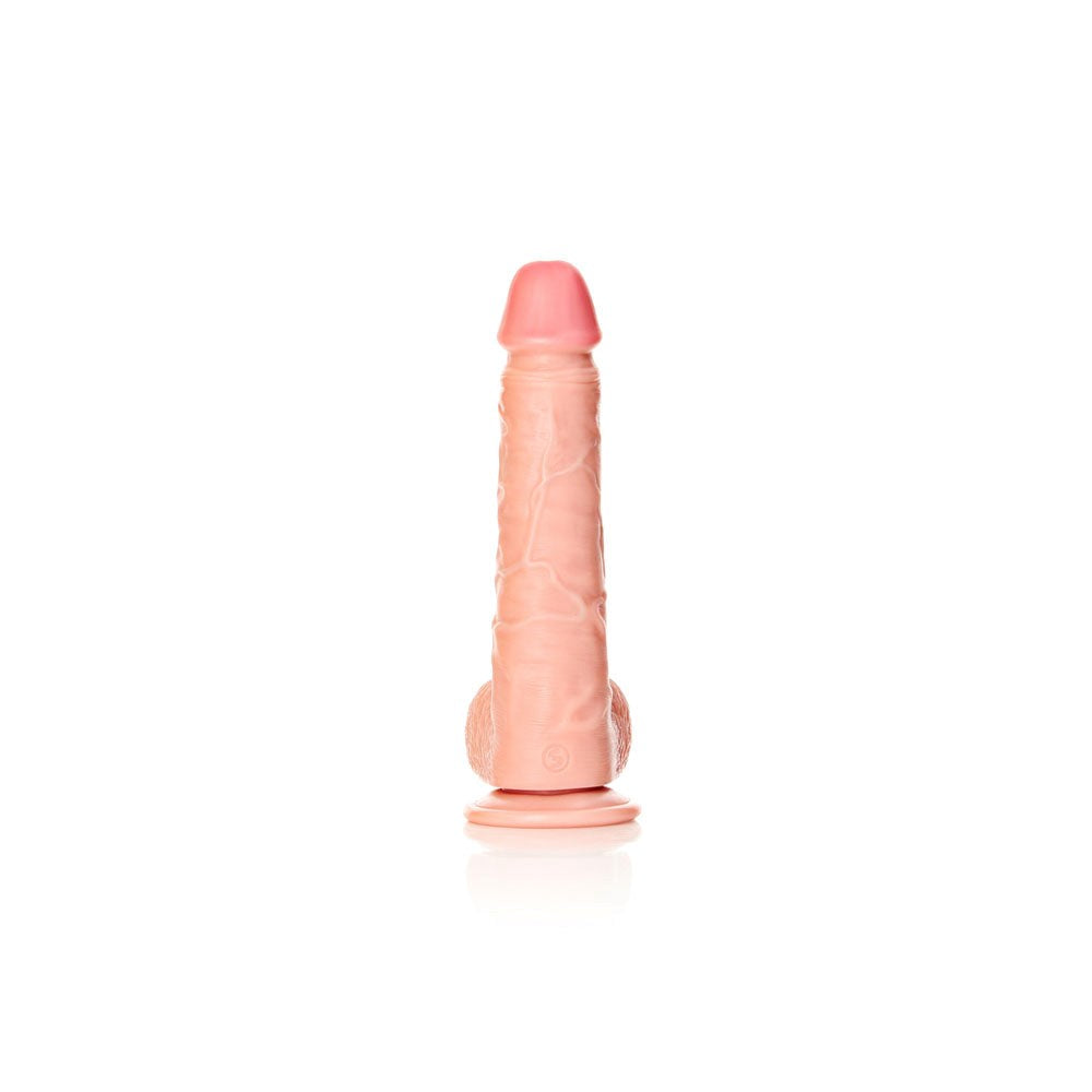 REALROCK 23 cm Straight Realistic Dildo with Balls Flesh - Realistic Dildos