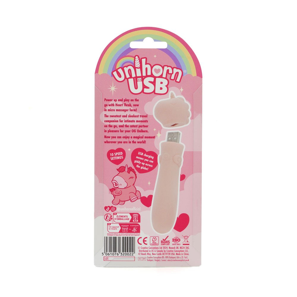 Unihorn Heart Throb Vibrating Bullet - Bullet Vibrators