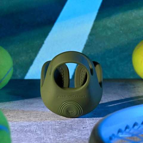Zero Tolerance NUTTY BUDDY Olive Cock & Balls Ring - Vibrating Cock Rings