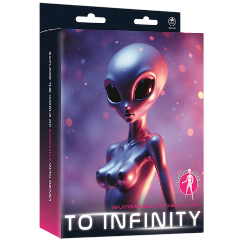 To Infinity Inflatable Alien Love Doll Silver - Love Dolls