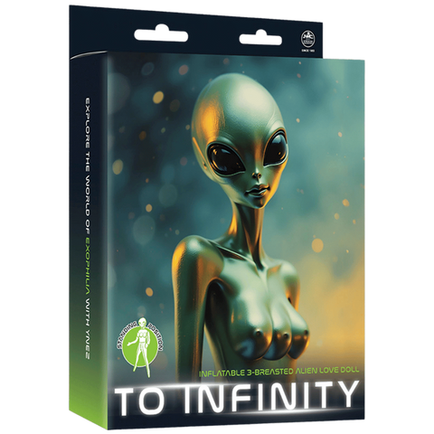 To Infinity Inflatable Alien Love Doll Green - Love Dolls