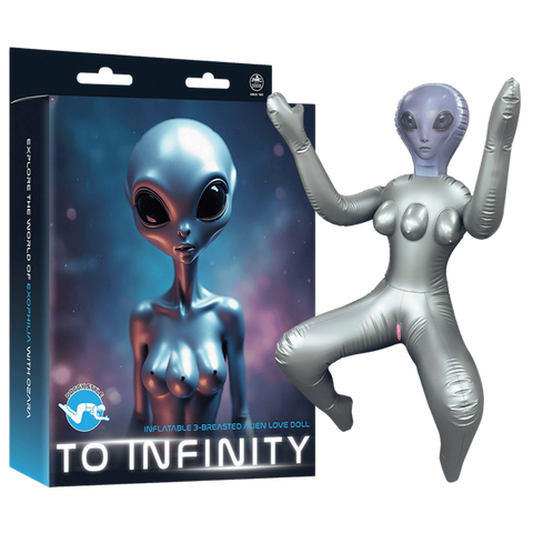 To Infinity Inflatable Squatting Alien Love Doll - Love Dolls