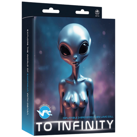 To Infinity Inflatable Squatting Alien Love Doll - Love Dolls