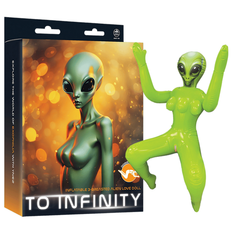 Inflatable 3-Breasted Alien Love Doll Ynez Doggy Style - Love Dolls